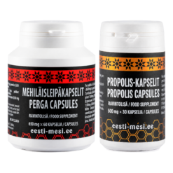 Propolis- ja Mehiläisleipäkapselipakkaus