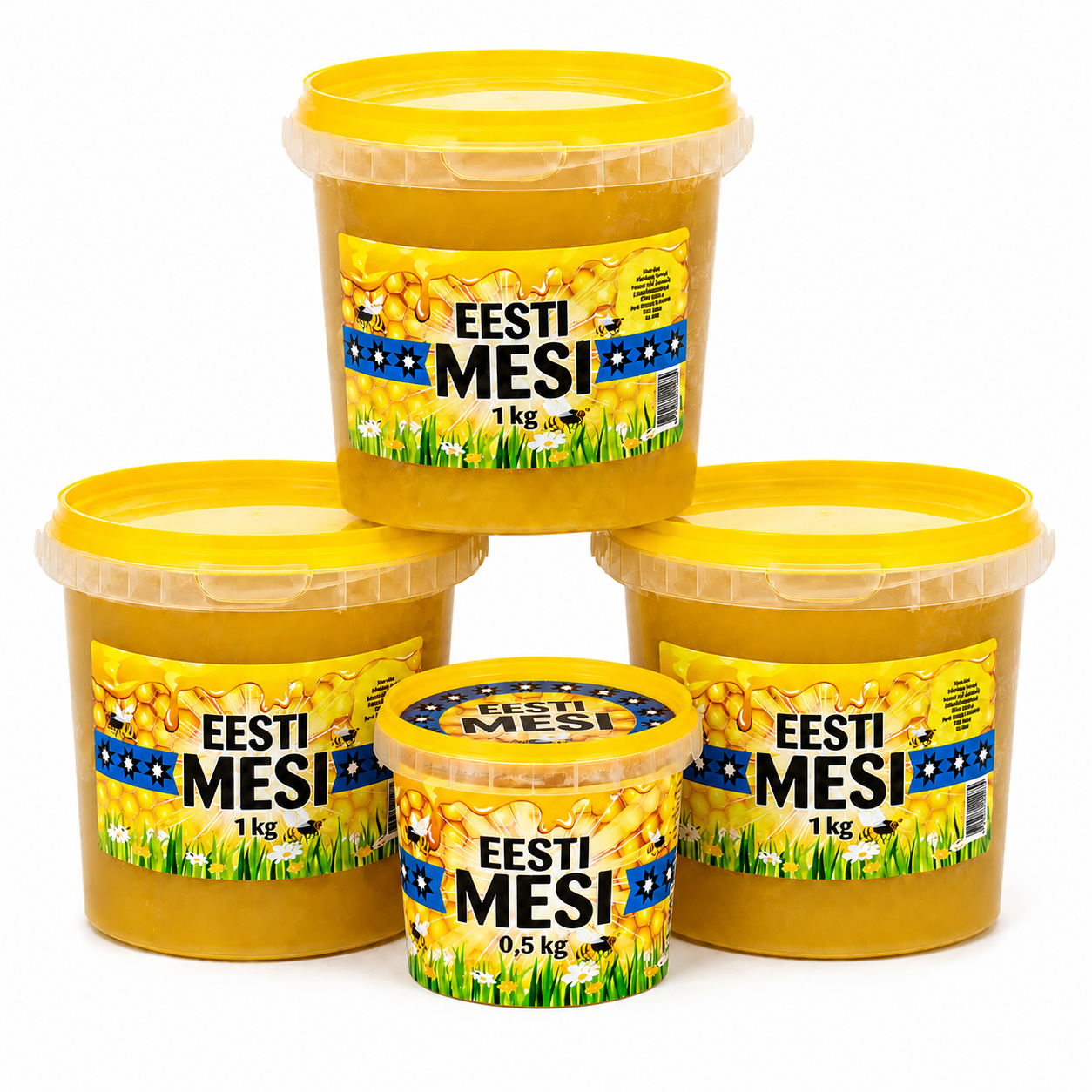 Mesi plastpakendis 3 x 1000g